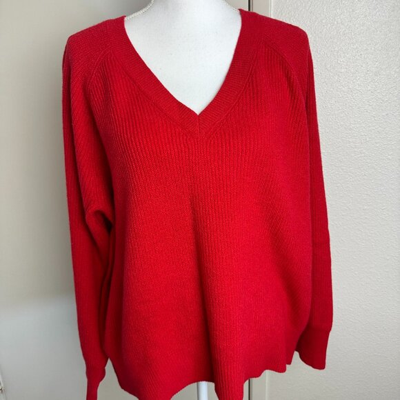 Old Navy Sweaters - NWT Red V- neck Sweater from old navy NWT Size XL - XXL